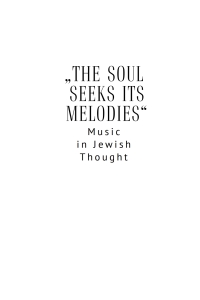 Cover image: “The Soul Seeks Its Melodies” 9798887190709