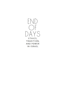 Titelbild: End of Days Ethics, Tradition, and Power in Israel 9798887193236