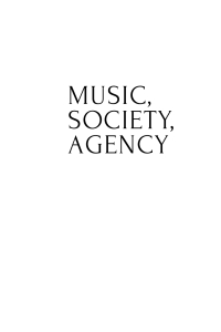 Cover image: Music, Society, Agency 9798887193946