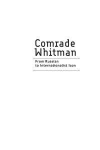 Omslagafbeelding: Comrade Whitman 9798887194608