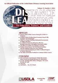 Imagen de portada: Distance Learning: Volume 19 #3 9798887301969