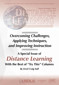 Omslagafbeelding: Special Issue of Distance Learning: Overcoming Challenges, Applying Techniques, and Improving Instruction: Volume 20 #2 9798887304243