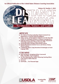 Titelbild: Distance Learning: Volume 20 #3 9798887305202