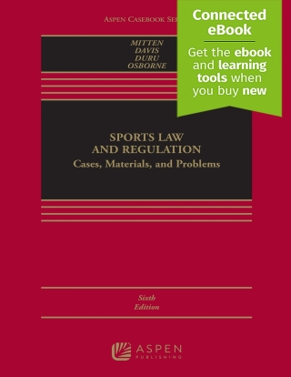 Cover image: Sports Law and Regulation 6th edition 9798889060505