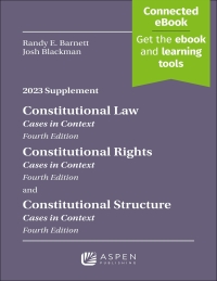 Imagen de portada: Constitutional Law: Cases in Context, Fourth Edition, Constitutional Rights: Cases in Context, Constitutional Structure, Cases in Context 9798889061342