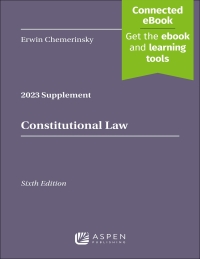 Cover image: Constitutional Law, 2023 Supplement 6th edition 9798889061380