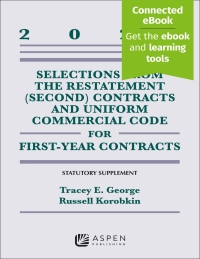 表紙画像: Selections from the Restatement (Second) Contracts and Uniform Commercial Code for First-Year Contracts 2023 Supplement 9798889061502
