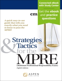 صورة الغلاف: Strategies & Tactics for the MPRE 8th edition 9798886148749