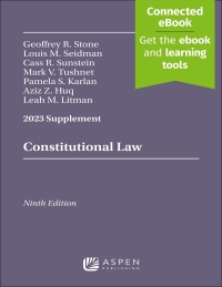 Cover image: 2023 Supplement Constitutional Law 9th edition 9798889062417