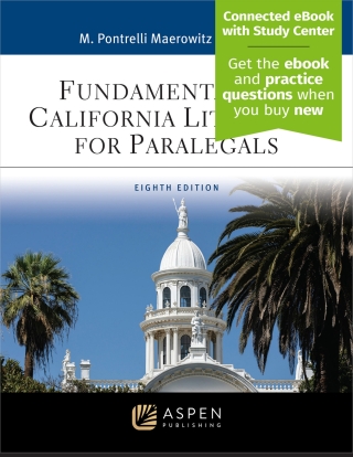 Cover image: Fundamentals of California Litigation for Paralegals 8th edition 9798889062752