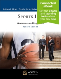 Cover image: Sports Law 4th edition 9798889062998