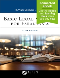 Cover image: Basic Legal Writing for Paralegals 6th edition 9781543813807