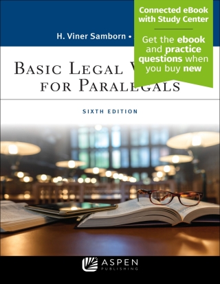 Cover image: Basic Legal Writing for Paralegals 6th edition 9781543813807