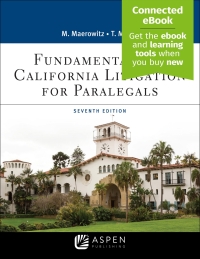 Imagen de portada: Fundamentals of California Litigation for Paralegals 7th edition 9781543817201