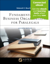 Cover image: Fundamentals of Business Organizations for Paralegals 7th edition 9781543826920