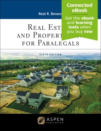 Cover image: Real Estate and Property Law for Paralegals 6th edition 9781543826883