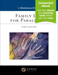 صورة الغلاف: Family Law for Paralegals 9th edition 9781543847345