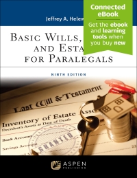 Cover image: Basic Wills, Trusts, and Estates for Paralegals 9th edition 9781543847642