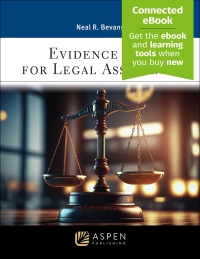 Imagen de portada: Evidence Law for Legal Assistants 1E 1st edition 9798886143928