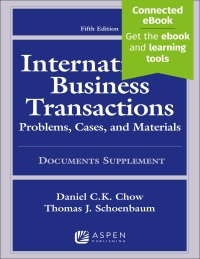 Imagen de portada: International Business Transactions: Problems, Cases, and Materials, Documents Supplement 5th edition 9798889064909