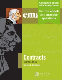 Cover image: Emanuel Law Outlines for Contracts 12th edition 9781543807516