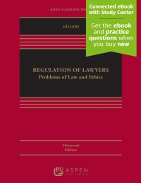 Imagen de portada: Regulation of Lawyers 13th edition 9798889065814