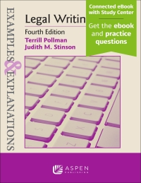 Imagen de portada: Examples & Explanations for Legal Writing 4th edition 9781543858754