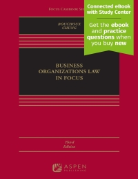 Cover image: Business Organizations Law in Focus 3rd edition 9798889066453