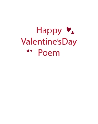 Cover image: Happy Valentine's Day Poem 9798889826217