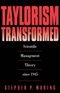 Cover image: Taylorism Transformed 1st edition 9780807844694