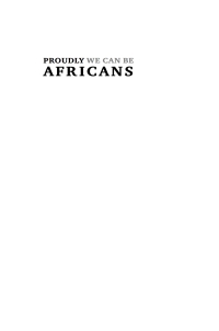 Imagen de portada: Proudly We Can Be Africans 1st edition 9780807826690