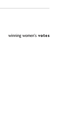 Cover image: Winning Women's Votes 1st edition 9780807853412