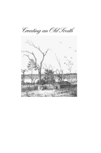 Cover image: Creating an Old South 1st edition 9780807826881