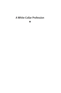 Omslagafbeelding: A White-Collar Profession 1st edition 9780807853771