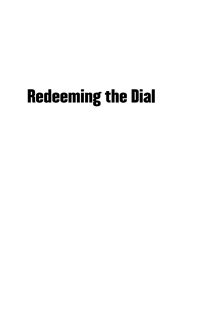 Imagen de portada: Redeeming the Dial 1st edition 9780807827529