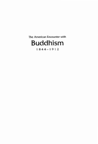 Imagen de portada: The American Encounter with Buddhism, 1844-1912 1st edition 9780807849064