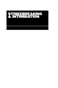 Omslagafbeelding: Strikebreaking and Intimidation 1st edition 9780807827055