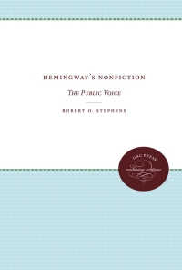 Imagen de portada: Hemingway's Nonfiction 1st edition 9780807810767