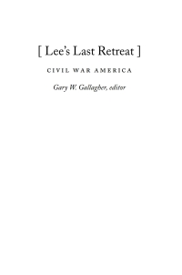 Cover image: Lee's Last Retreat 1st edition 9780807866054
