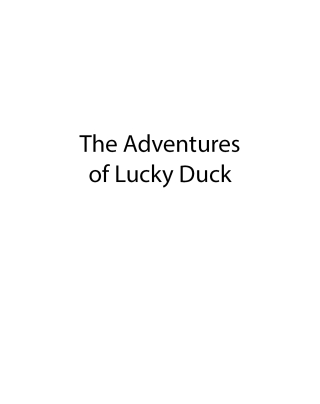 Cover image: The Adventures of Lucky Duck 9798891123489