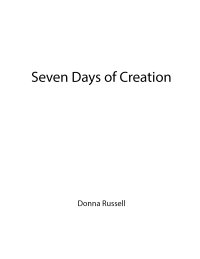 Cover image: Seven Days of Creation 9798891124059