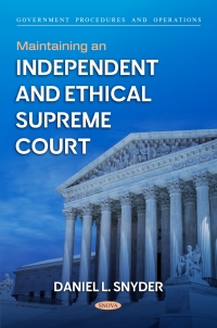 Omslagafbeelding: Maintaining an Independent and Ethical Supreme Court 9798886978858