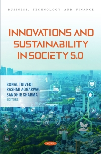 Imagen de portada: Innovations and Sustainability in Society 5.0 9798891130661