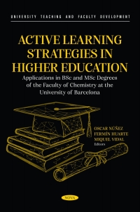 Cover image: Active Learning Strategies in Higher Education. Applications in BSc and MSc Degrees of the Faculty of Chemistry at the University of Barcelona 9798891133259