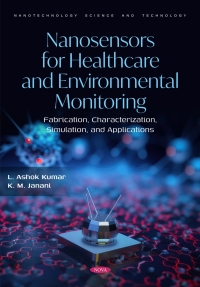 Imagen de portada: Nanosensors for Healthcare and Environmental Monitoring: Fabrication, Characterization, Simulation, and Applications 9798891133167