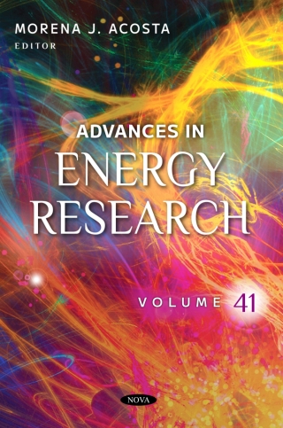 Imagen de portada: Advances in Energy Research. Volume 41 9798891136922