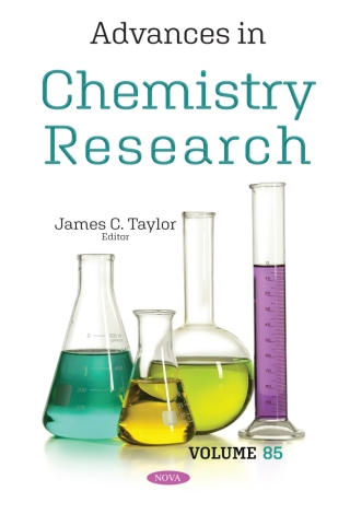Cover image: Advances in Chemistry Research. Volume 85 9798891137561