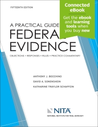 Imagen de portada: A Practical Guide to Federal Evidence 15th edition 9798886690316