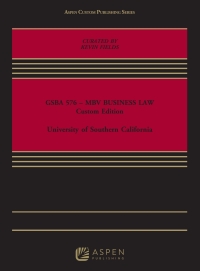 Cover image: GSBA 576 – MBV Business Law 1st edition 9798892076296