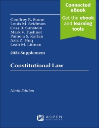 表紙画像: Constitutional Law 2024 Case Supplement N/A